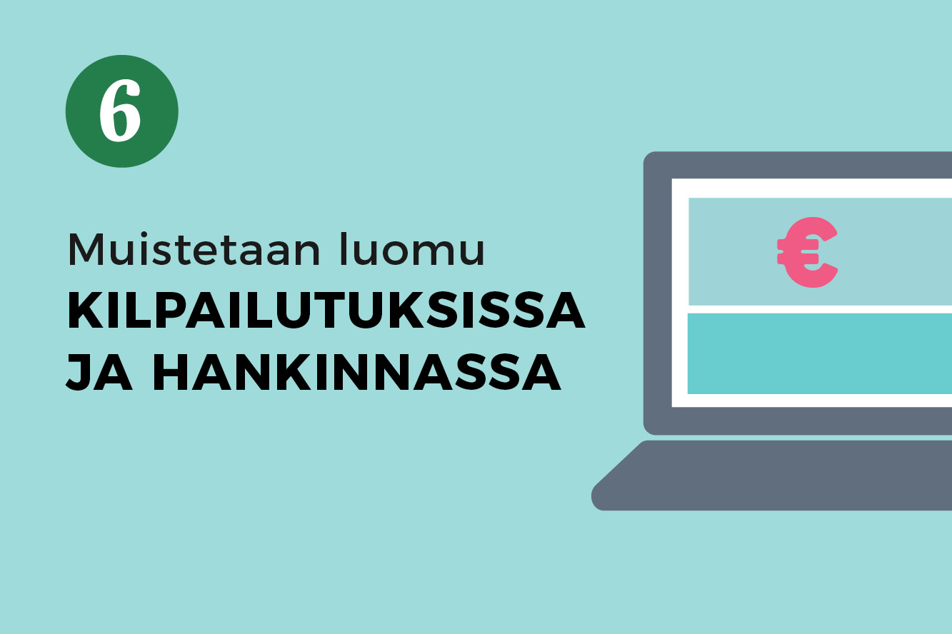 Vaihe 6, Luomutuotteiden hankinta