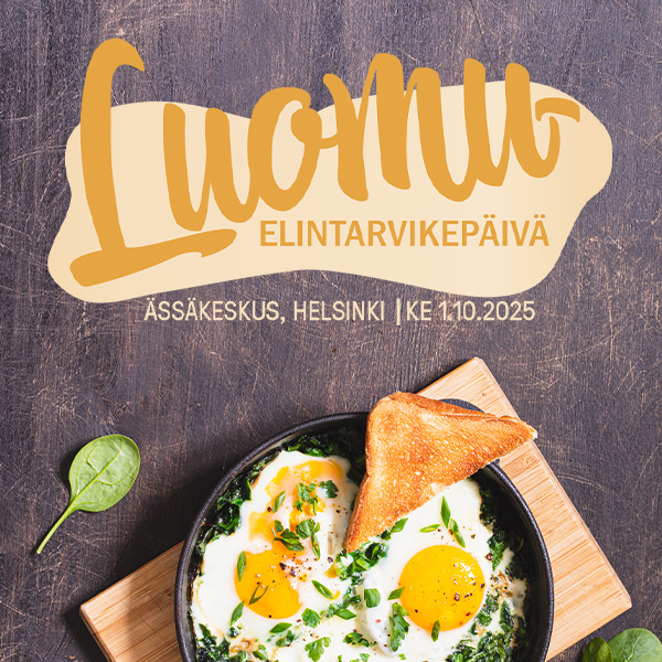 Koko ruokaketjun ammattilaisille suunnattu vastuullisen ruuan ykköstapahtuma järjestetään 1.10.2025 Ässäkeskuksessa (Fleminginkatu 34, Helsinki). Olethan jo ilmoittautunut? 