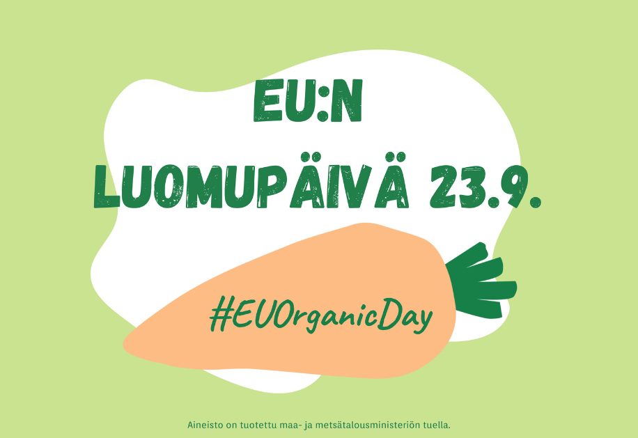 EU:n luomupäivää juhlitaan 23.9.