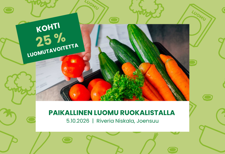 Paikallinen luomu ruokalistalla 5.10.